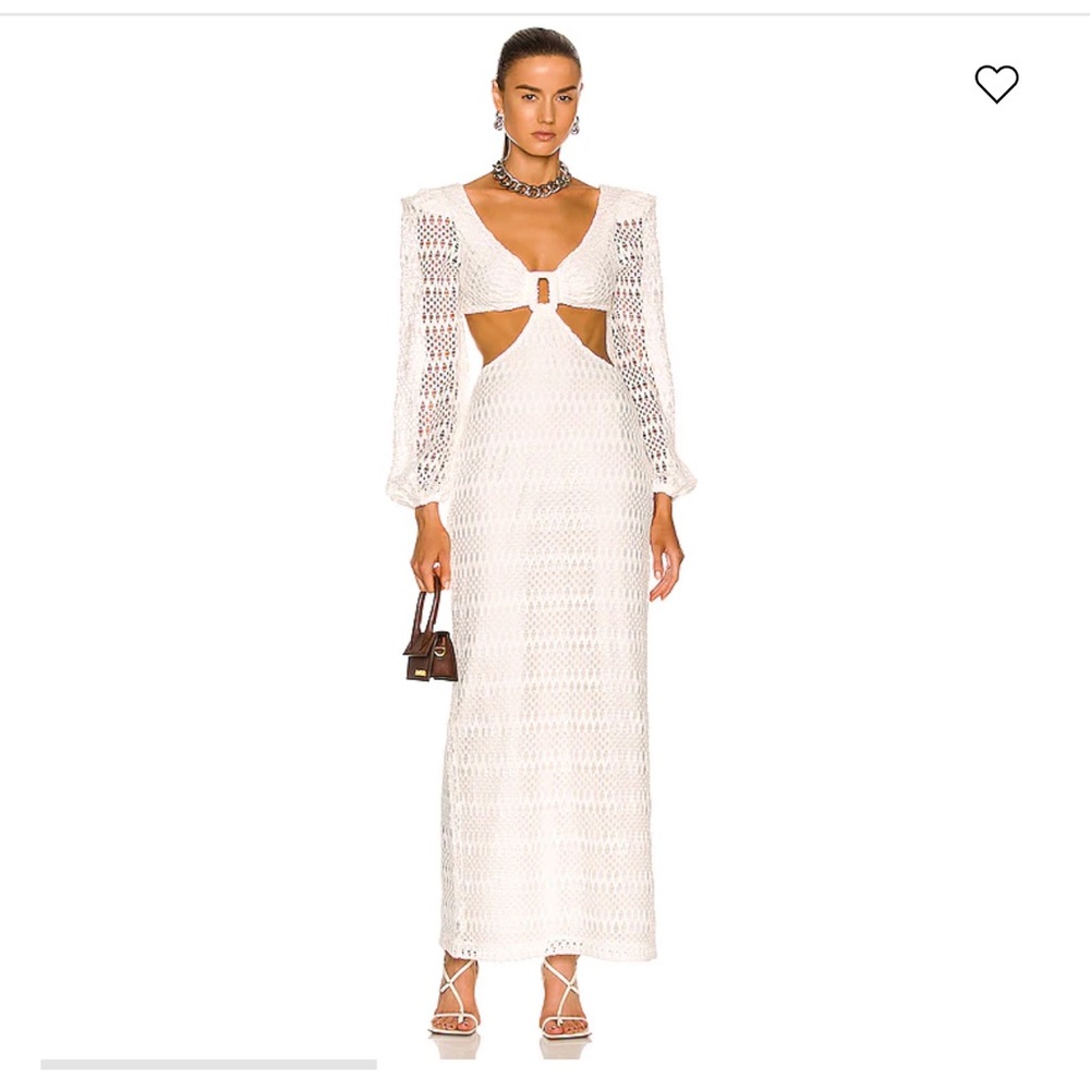 PatBo crochet cutout maxi dress